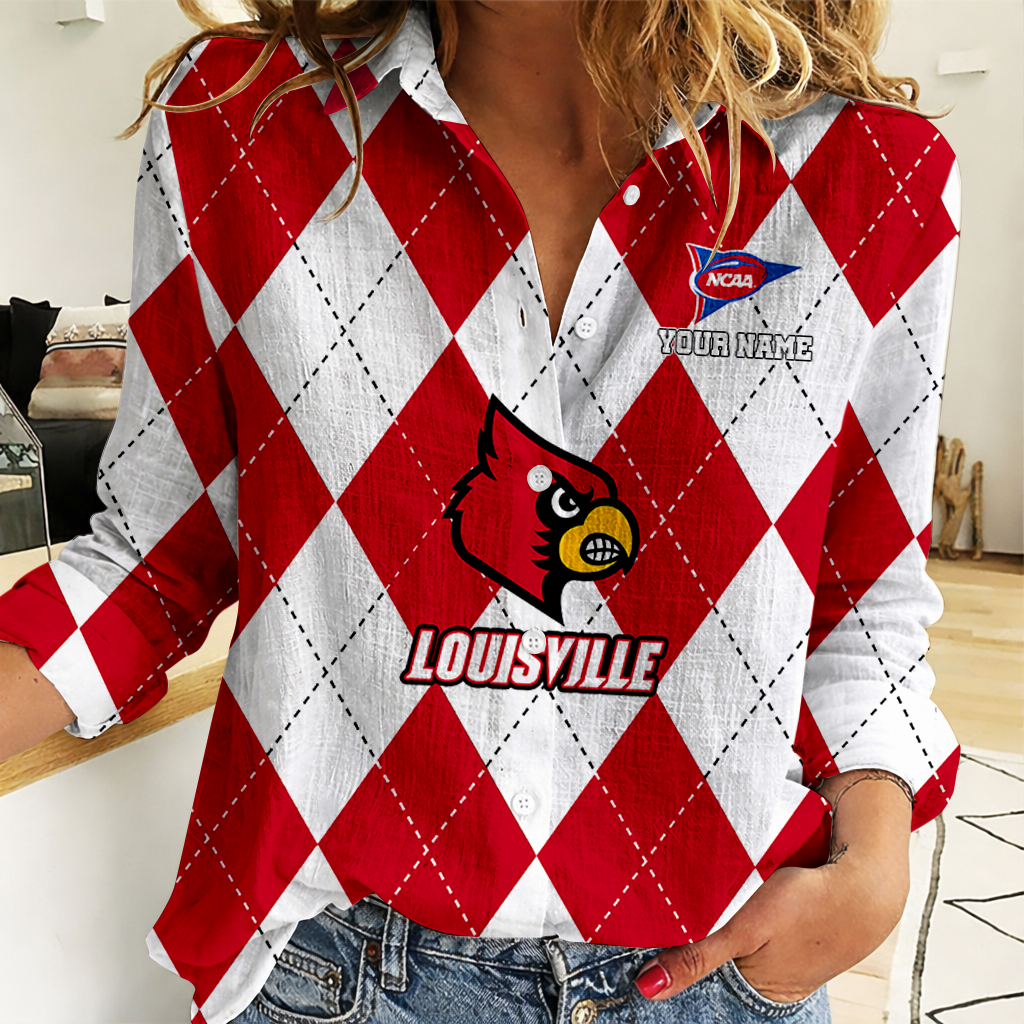 LIMITED DROP NCAA FBS10 ULC UL CARDINALS WOMEN CASUAL SHIRT FOR FAN