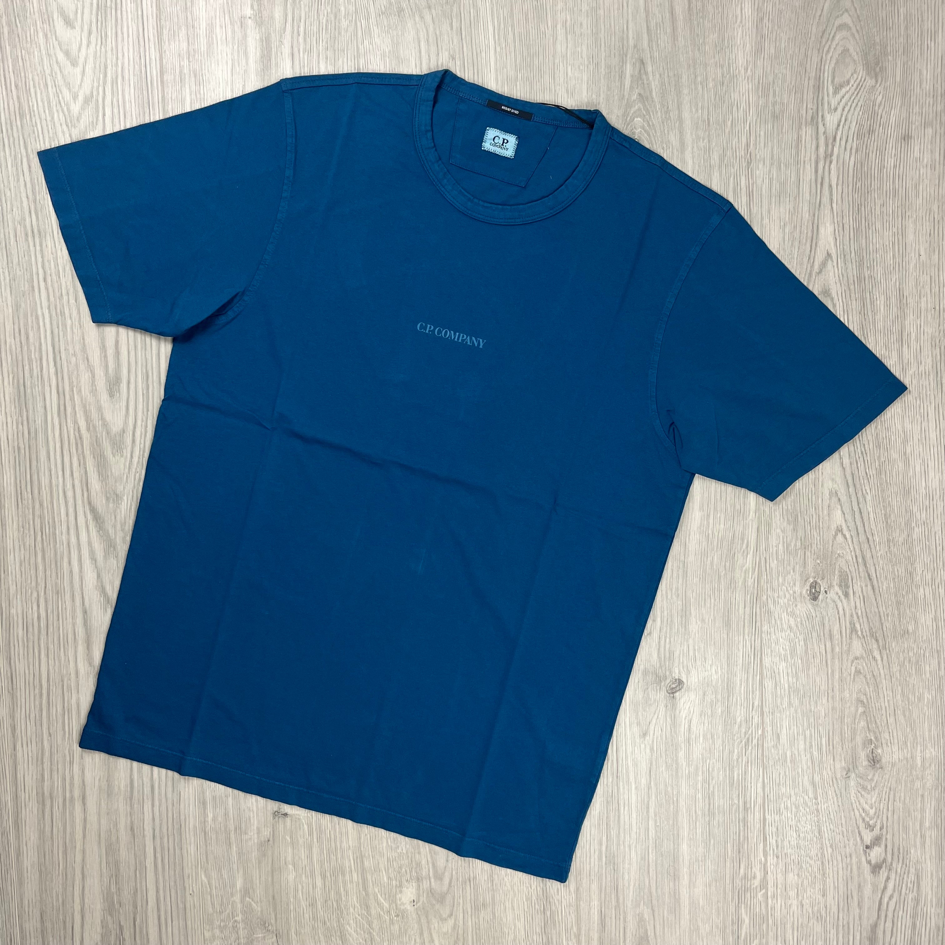 CP Company Printed T-Shirt  - Ink Blue Ironleague