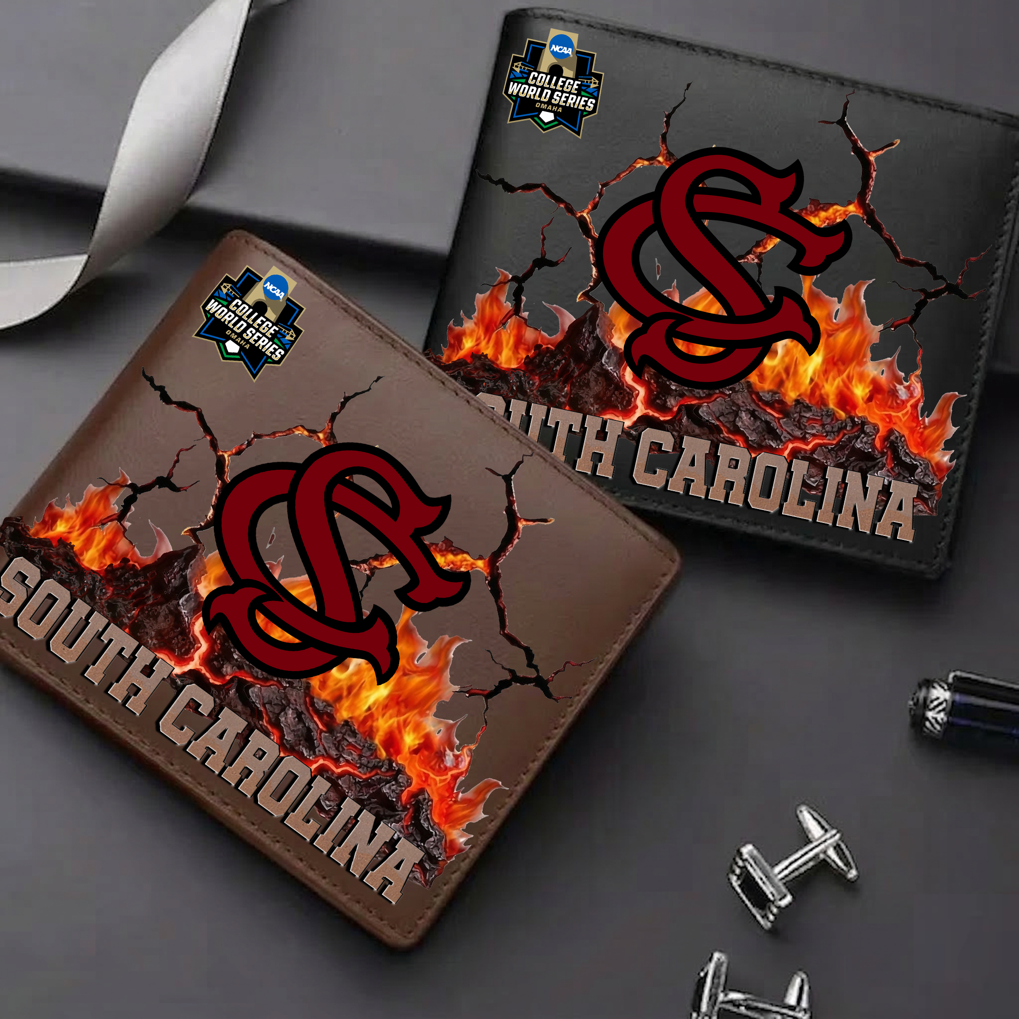 LIMITED EDITION CWS NCAA10 SCG SC GAMECOCKS LEATHER WALLET