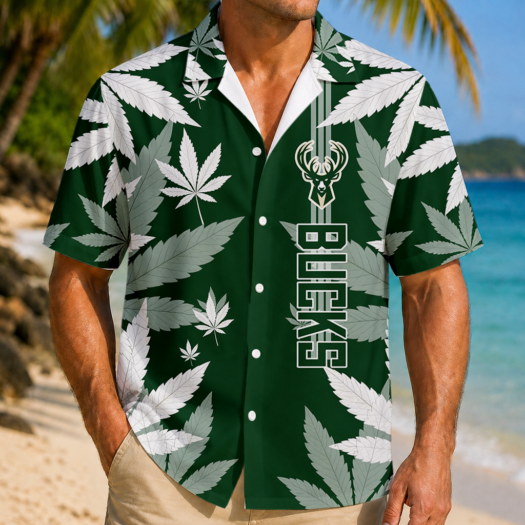 FINAL SALE - NEW CUSTOMIZED NBA11 MBU MILWAUKEE BUCKS UNISEX HAWAIIAN SHIRT