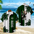 FINAL SALE - NEW CUSTOMIZED NBA11 MBU MILWAUKEE BUCKS UNISEX HAWAIIAN SHIRT