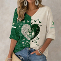 FINAL SALE - NEW CUSTOMIZED NBA11 MBU MILWAUKEE BUCKS WOMEN'S HEART V-NECK LONG SLEEVE SHIRT