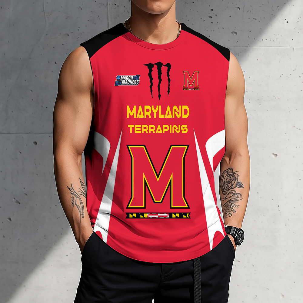 3D PRINT TEE NCAA MAM11 MLT ML TERRAPINS MEN'S GYM SHIRT