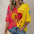 LIMITED EDITION - NEW CUSTOMIZED NCAA MAM11 MLT MARYLAND TERRAPINS WOMEN'S HEART V-NECK LONG SLEEVE SHIRT