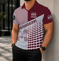LIMITED EDITION - NEW CUSTOMIZED NCAA CWS11 MSB MISSISSIPPI STATE BULLDOGS POLO SHIRT