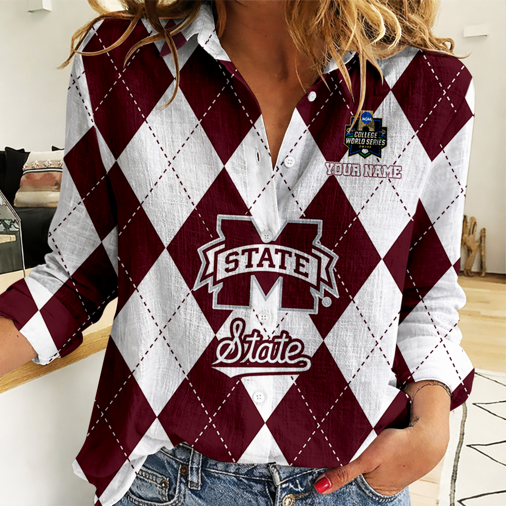 LIMITED DROP NCAA CWS11 MSB MI STATE BULLDOGS WOMEN CASUAL SHIRT FOR FAN