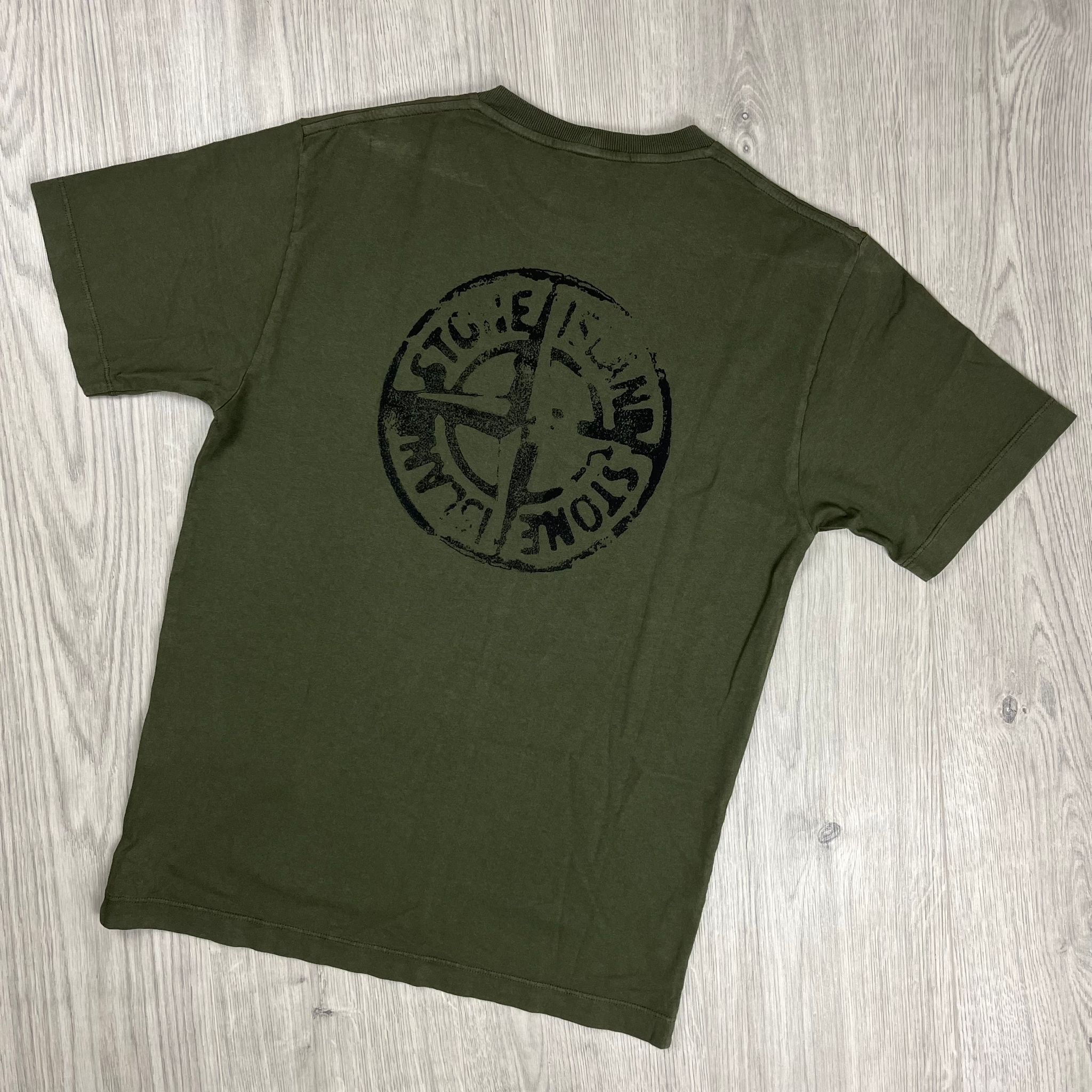 Stone Island Printed T-Shirt - Olive Ironleague