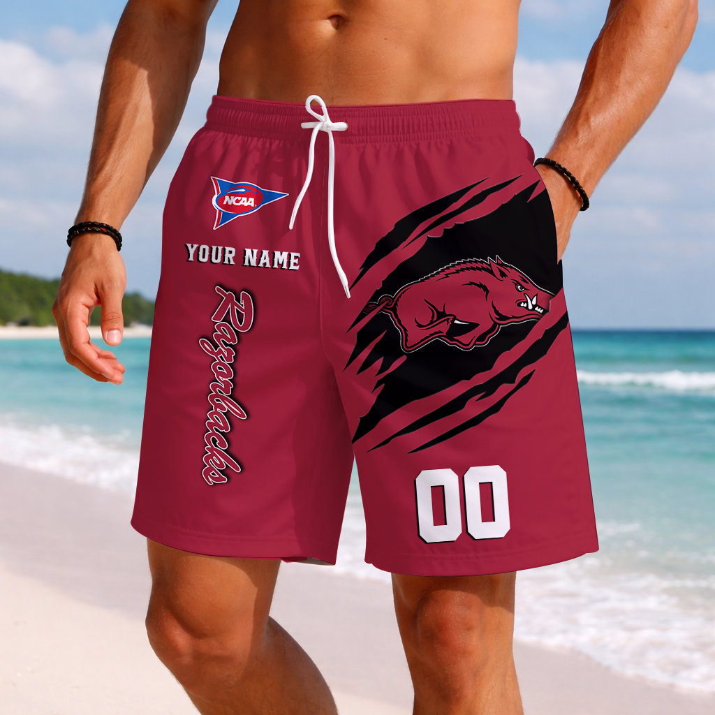 LIMITED DROP NCAA FBS12 AKR AK RAZORBACKS SHORT PANTS