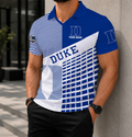 VIRAL EDITION - NEW CUSTOMIZED NCAA MAM12 DLD DUKE BLUE DEVILS POLO SHIRT
