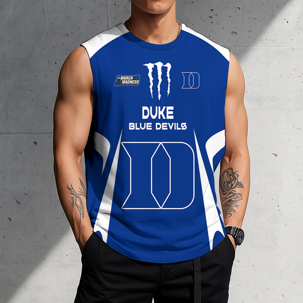3D PRINT TEE NCAA MAM12 DLD DL DEVILS MEN'S GYM SHIRT