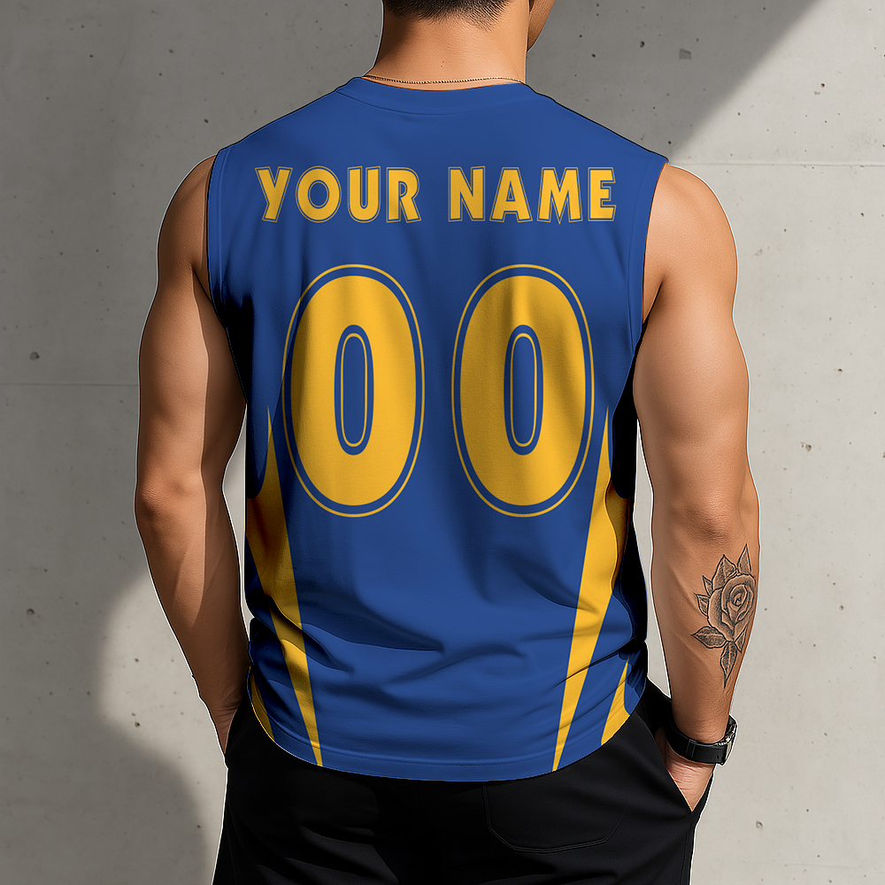 FINAL SALE - NEW CUSTOMIZED NBA12 GSW GOLDEN STATE WARRIORS MEN'S GYM SHIRT