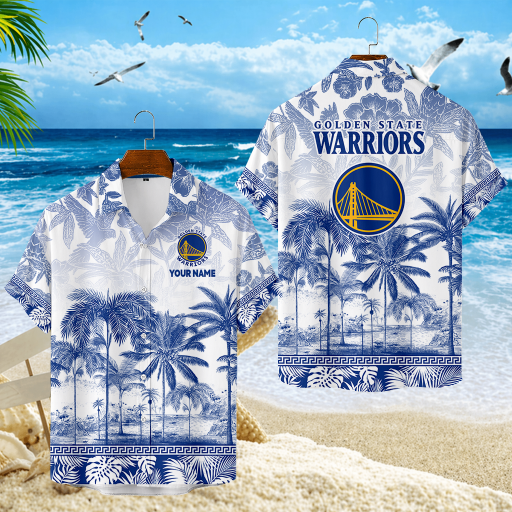 FINAL SALE - NEW CUSTOMIZED NBA12 GSW GOLDEN STATE WARRIORS UNISEX HAWAIIAN SHIRT