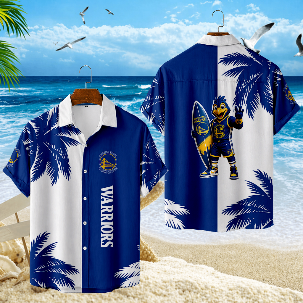 FINAL SALE - NEW CUSTOMIZED NBA12 GSW GOLDEN STATE WARRIORS UNISEX HAWAIIAN SHIRT