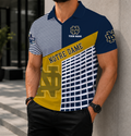 LIMITED EDITION - NEW CUSTOMIZED NCAA MFF12 NFI NOTRE DAME FIGHTING IRISH POLO SHIRT