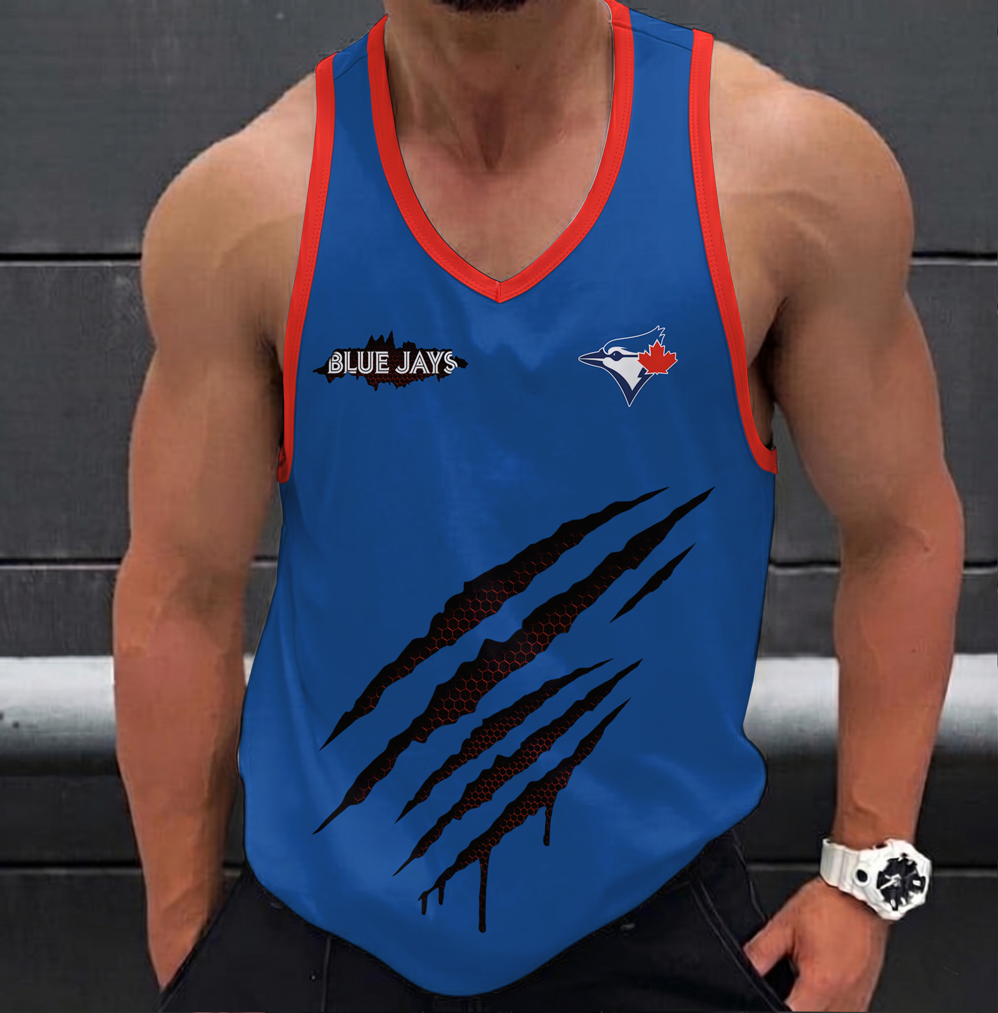 FINAL SALE - NEW CUSTOMIZED MLB12 TORONTO BLUE JAYS UNISEX TANK TOP
