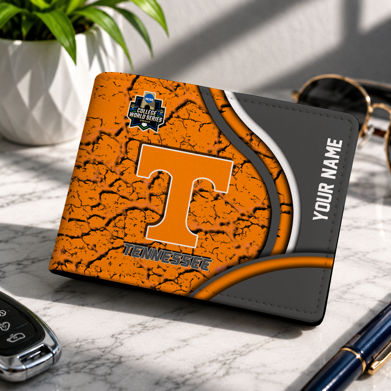 VIRAL EDITION NCAA CWS12 TNV TENNESSEE VOLUNTEERS LEATHER WALLET