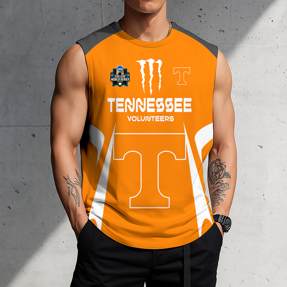 3D PRINT TEE NCAA CWS12 TNV TN VOLUNTEERS MEN'S GYM SHIRT