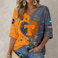 LIMITED DROP NCAA CWS12 TNV TENNESSEE VOLUNTEERS WOMEN'S HEART V-NECK LONG SLEEVE SHIRT