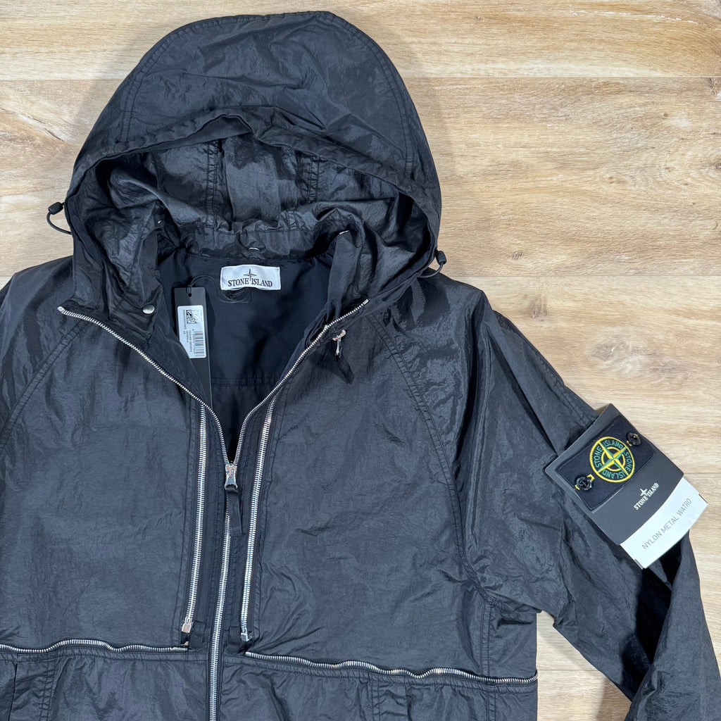 Stone Island Nylon Metal Watro-TC Convertible Jacket in Black Ironleague