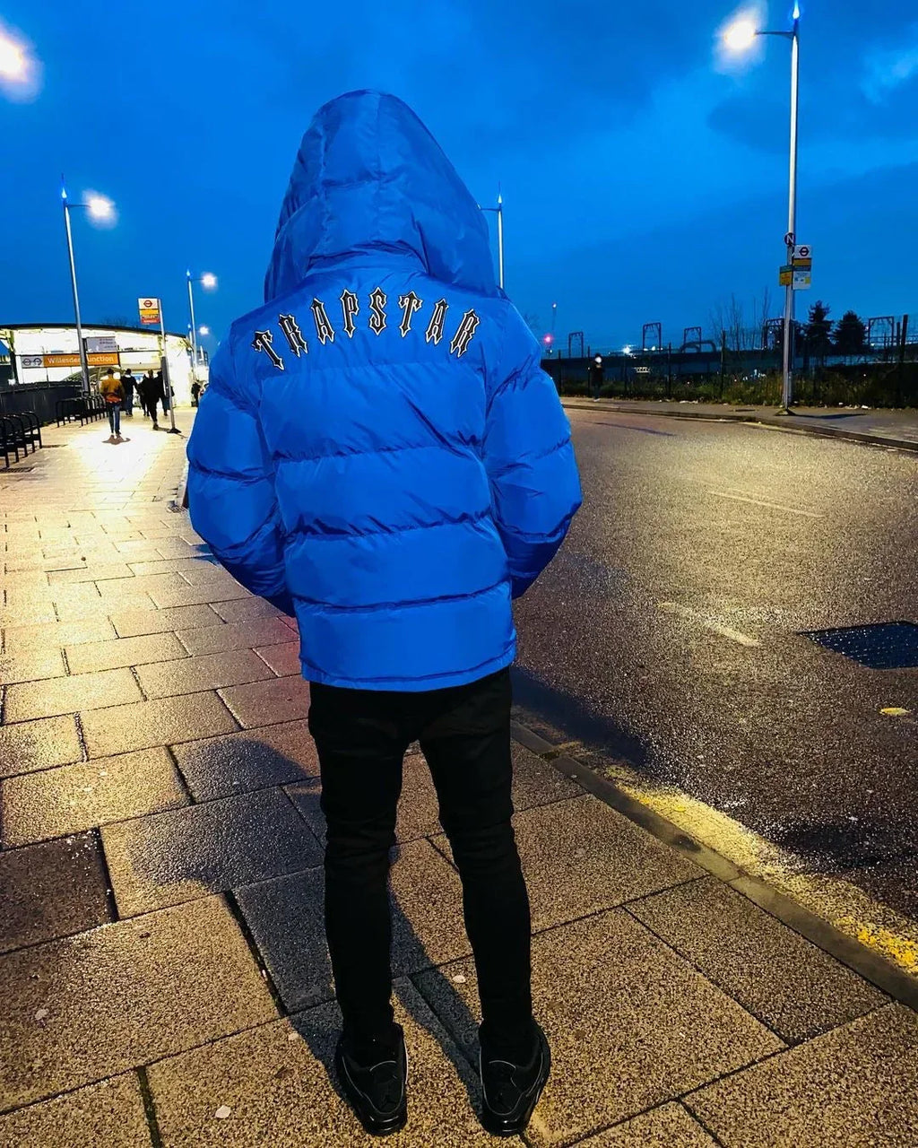 Trapstar Irongate Detachable Hooded Jacket - Blue Ironleague
