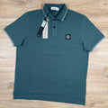 Stone Island Organic Cotton Pique Polo Shirt in Bottle Green Ironleague
