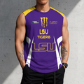 3D PRINT TEE NCAA MAM13 LST LSU TIGERS MEN'S GYM SHIRT