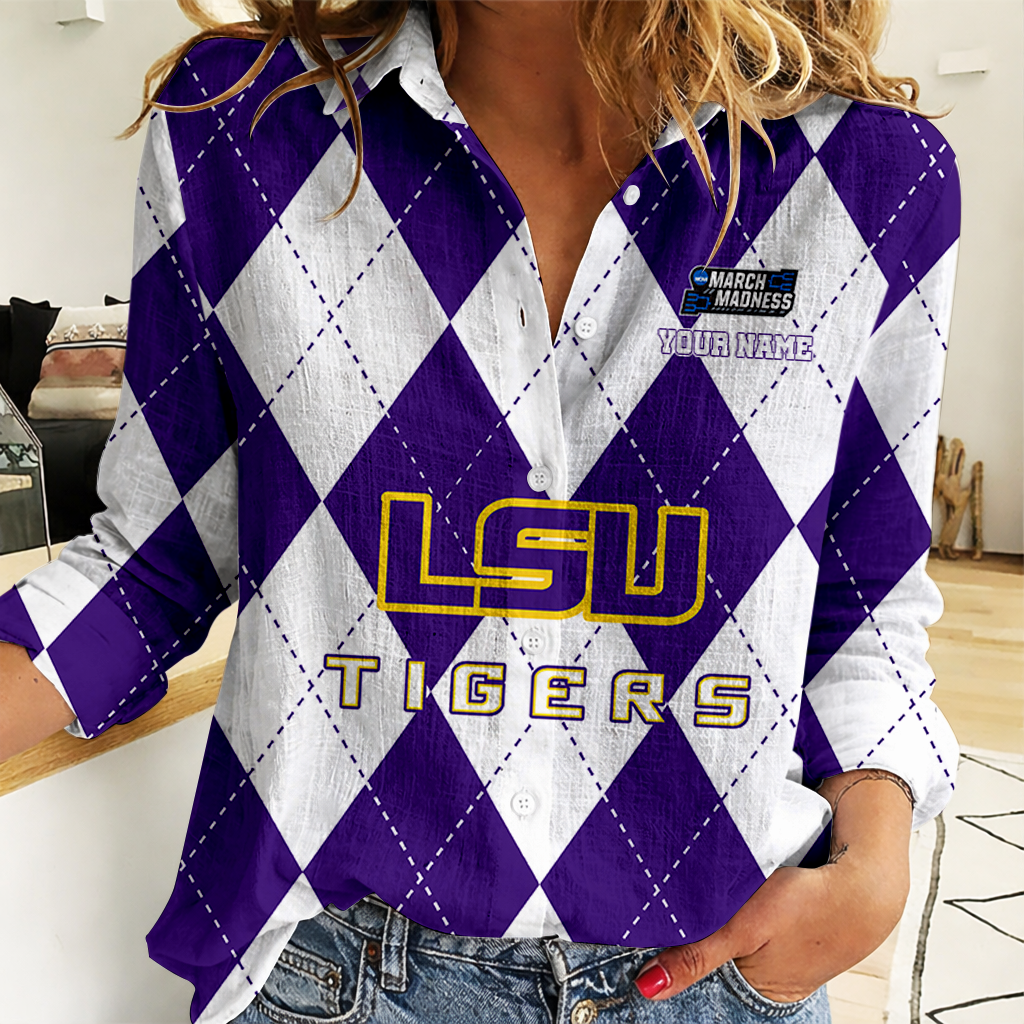 LIMITED DROP NCAA MAM13 LST LSU TIGERS WOMEN CASUAL SHIRT FOR FAN