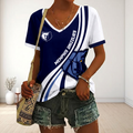 FINAL SALE - NEW CUSTOMIZED NBA13 MGR MEMPHIS GRIZZLIES V-NECK FEMALE SHIRT
