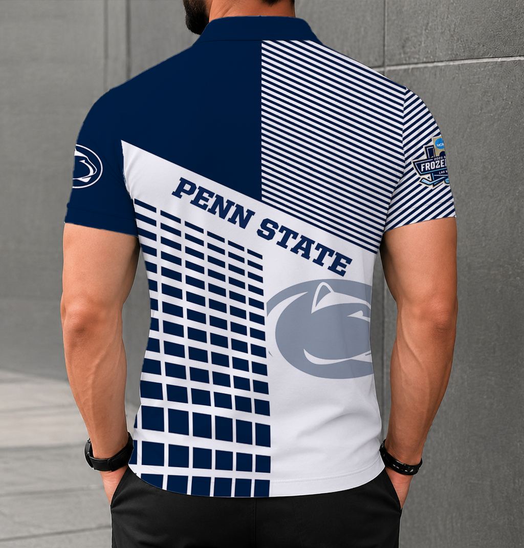 LIMITED EDITION - NEW CUSTOMIZED NCAA MFF13 PNL PENN STATE NITTANY LIONS POLO SHIRT