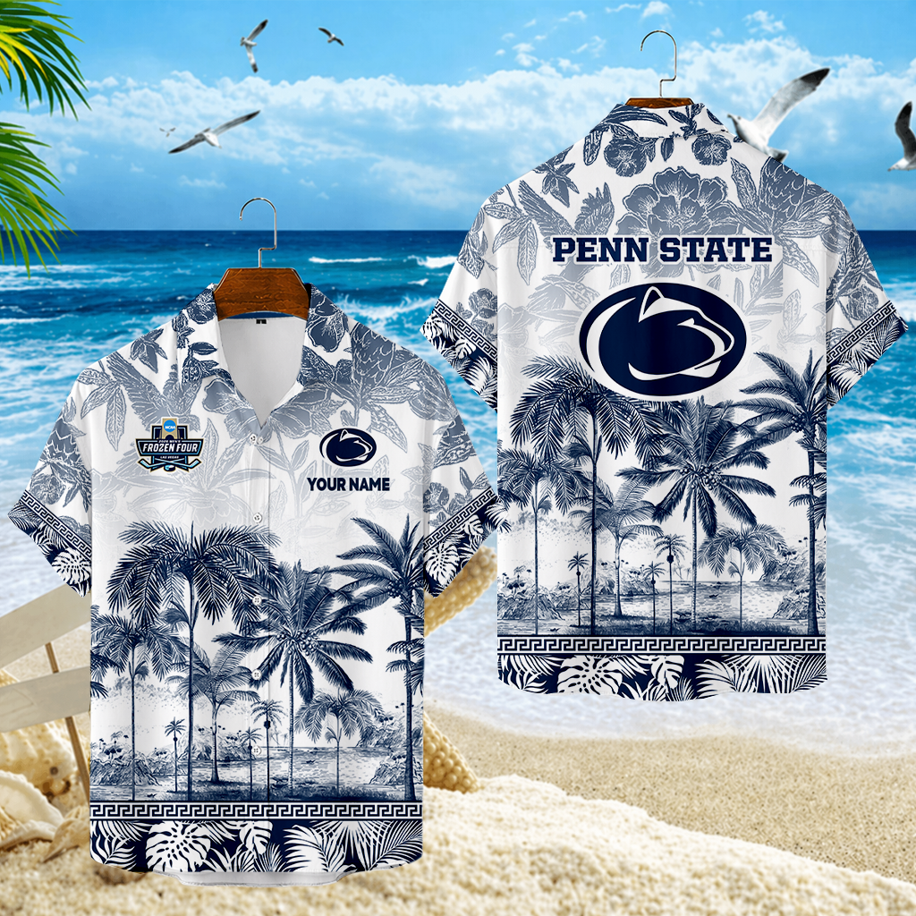 LIMITED EDITION - NEW CUSTOMIZED MFF13 PNL PENN STATE NITTANY LIONS UNISEX HAWAIIAN SHIRT