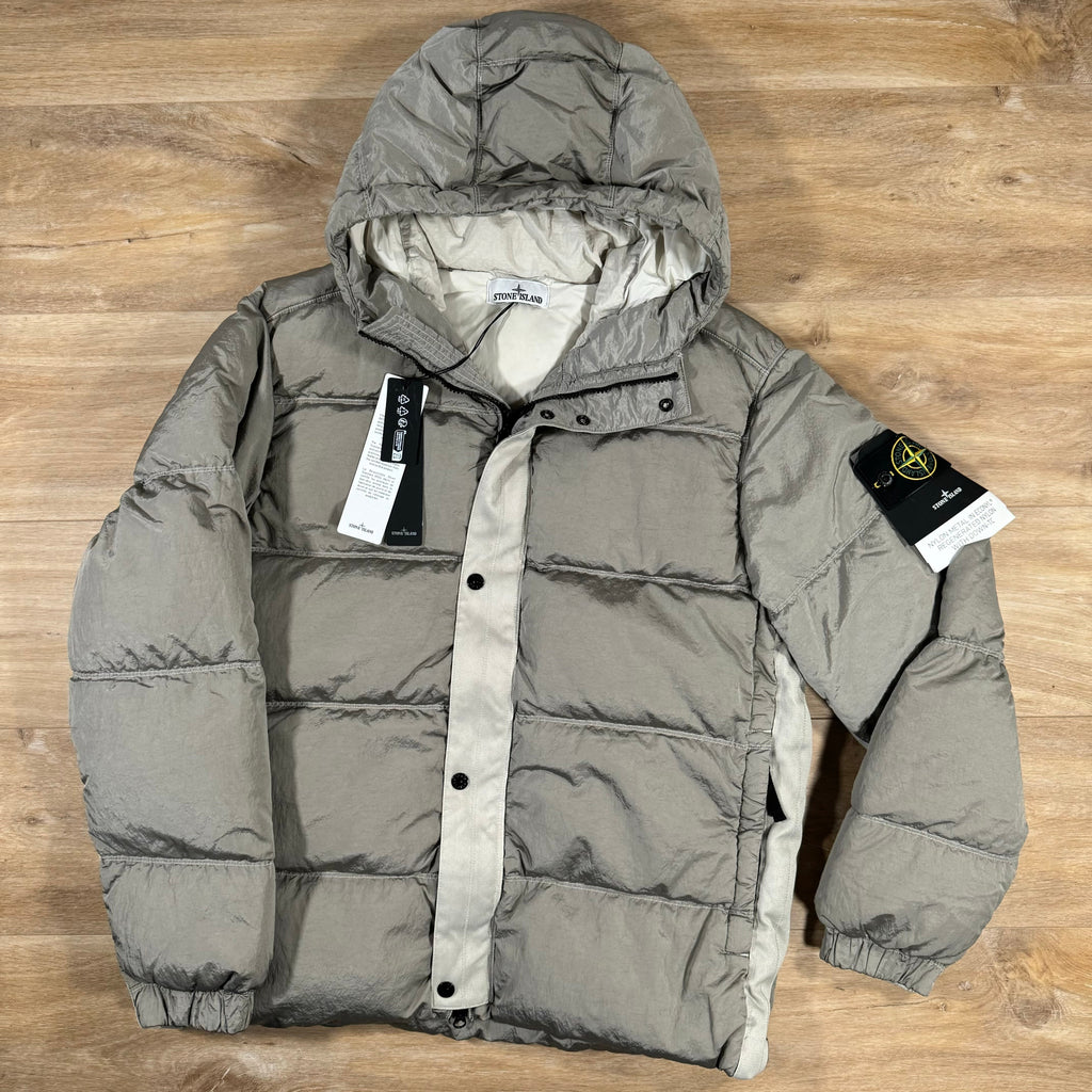 Stone Island Nylon Metal Down Jacket in Plaster Ironleague