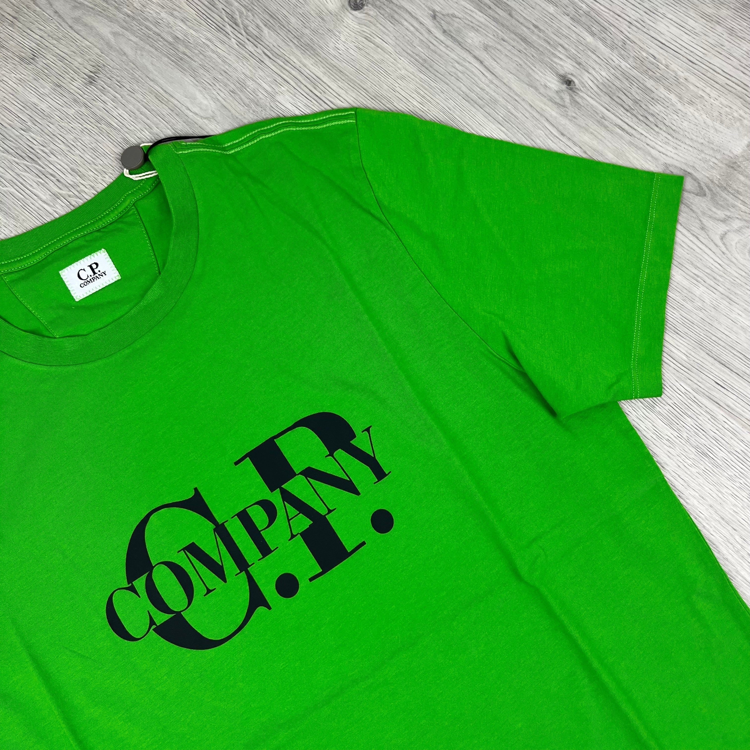 CP Company Printed T-Shirt - Green Ironleague