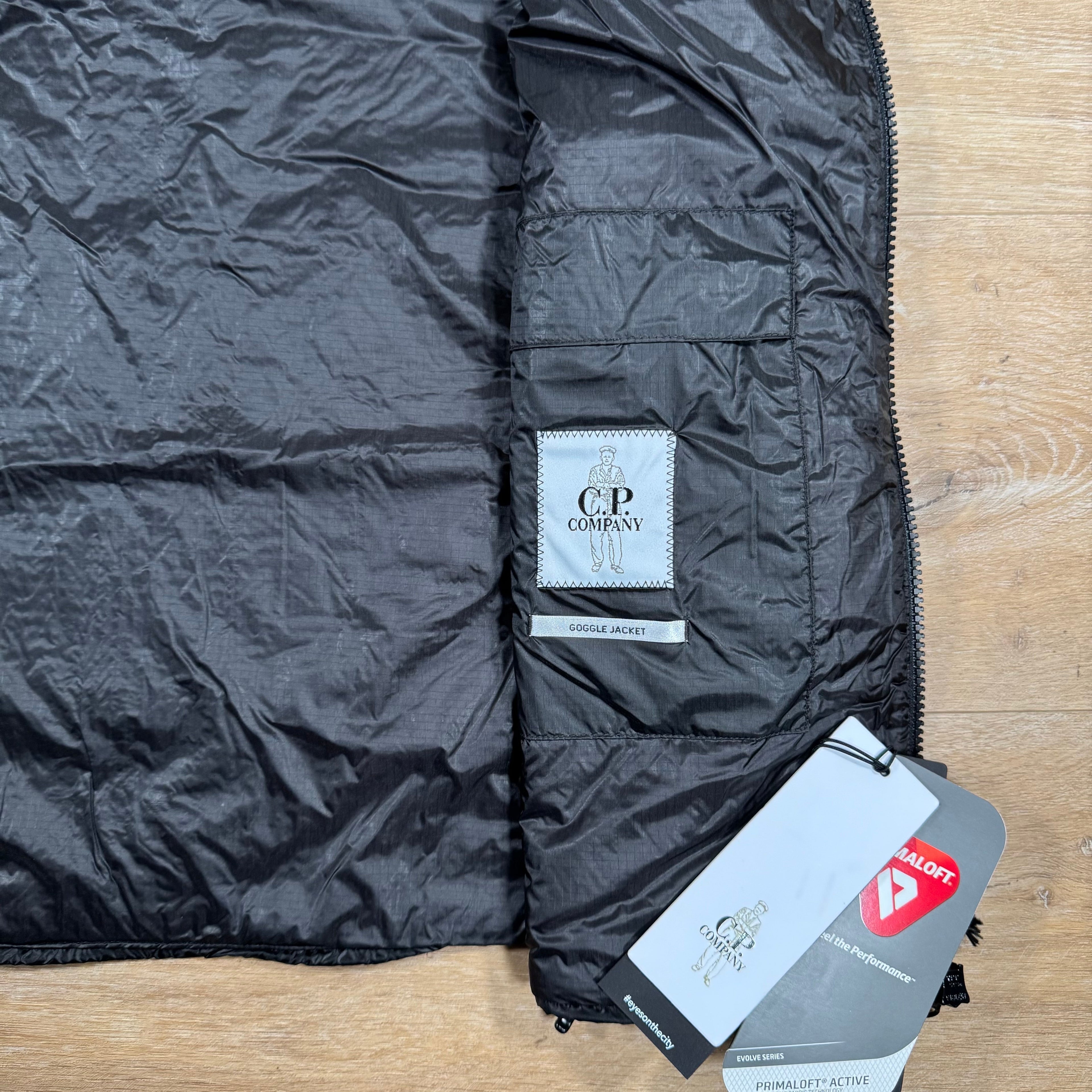 CP Company Nada Shell Goggle Vest in Black Ironleague