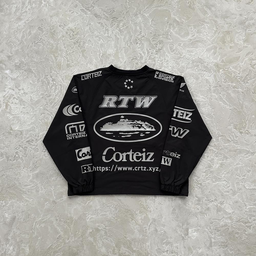 Corteiz Sponsor Pullover - Black Ironleague