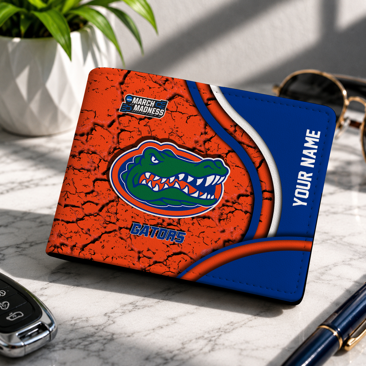 FINAL CLEARANCE NCAA MAM14 FLG FLORIDA GATORS LEATHER WALLET