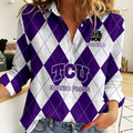 LIMITED DROP NCAA CWS14 THF TC HORNED FROGS WOMEN CASUAL SHIRT FOR FAN
