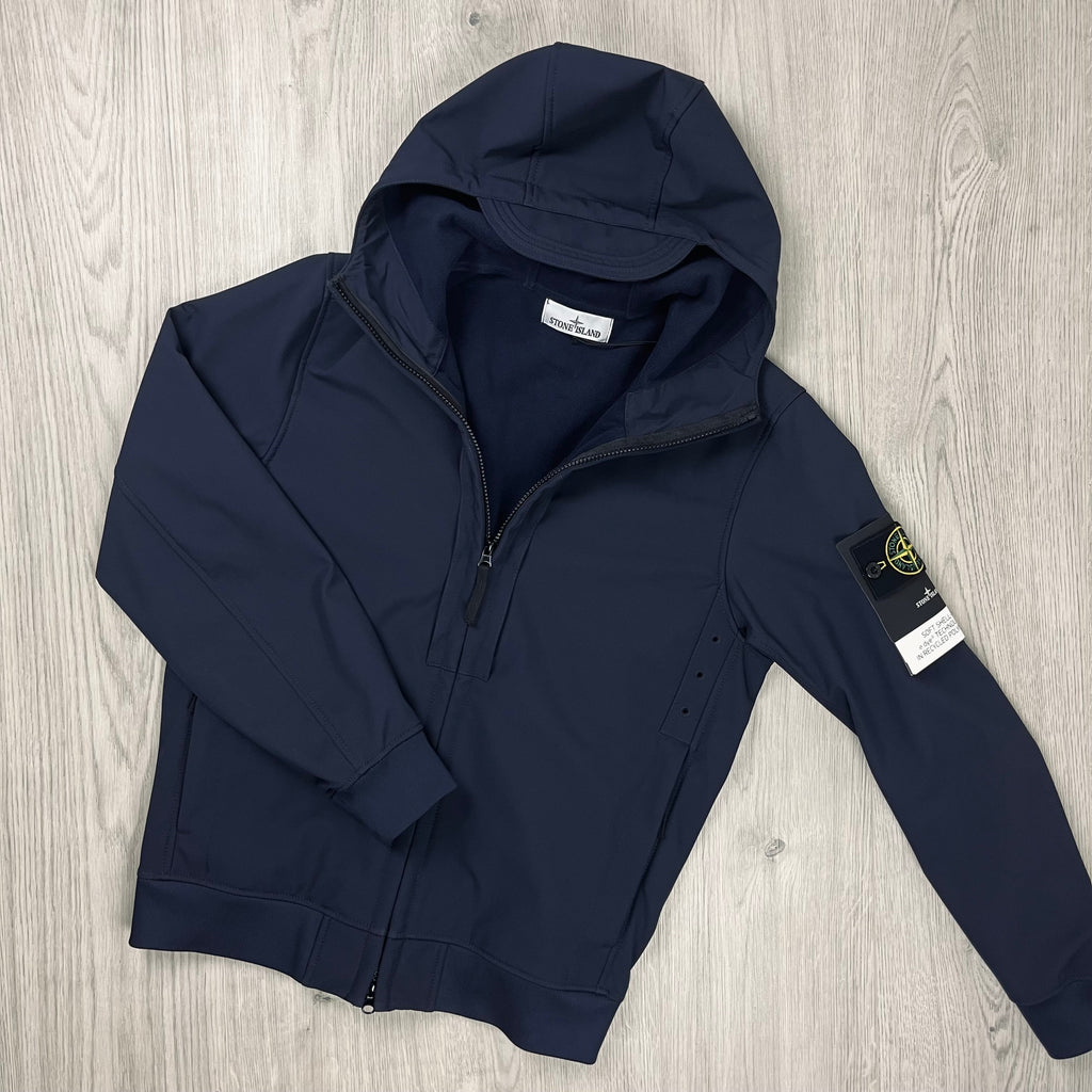 Stone Island Shell Jacket - Navy Ironleague