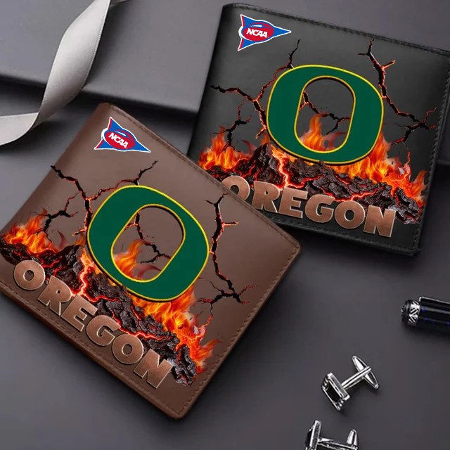 LIMITED EDITION FBS NCAA14 OGD OG DUCKS LEATHER WALLET
