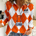 LIMITED DROP NCAA MAM15 IFI IL FIGHTING ILLINI WOMEN CASUAL SHIRT FOR FAN