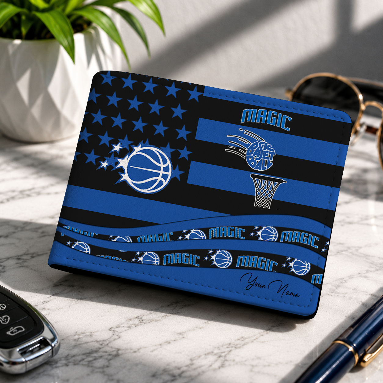 FINAL SALE NBA15 OMA ORLANDO MAGIC LEATHER WALLET