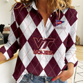 LIMITED DROP NCAA FBS15 VTH VG TECH HOKIES WOMEN CASUAL SHIRT FOR FAN