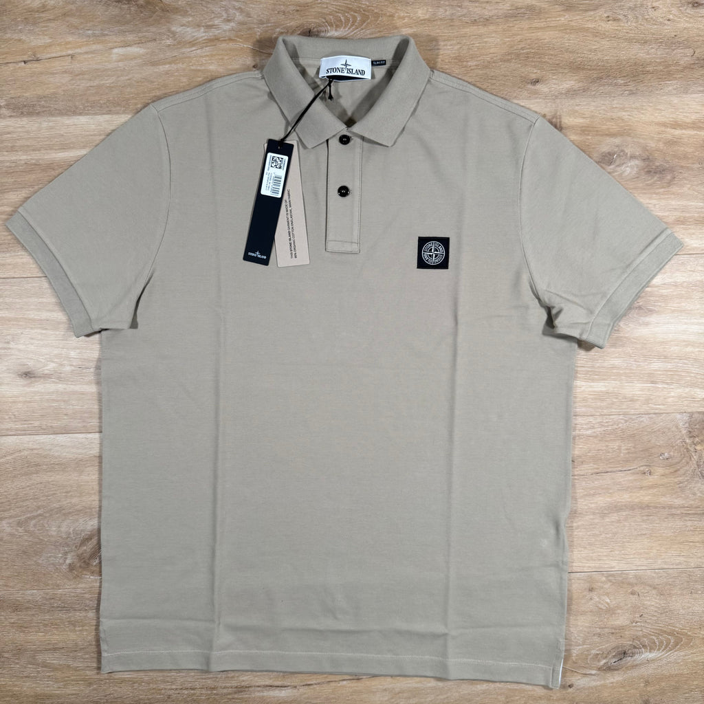Stone Island Organic Cotton Pique Polo Shirt in Desert Ironleague