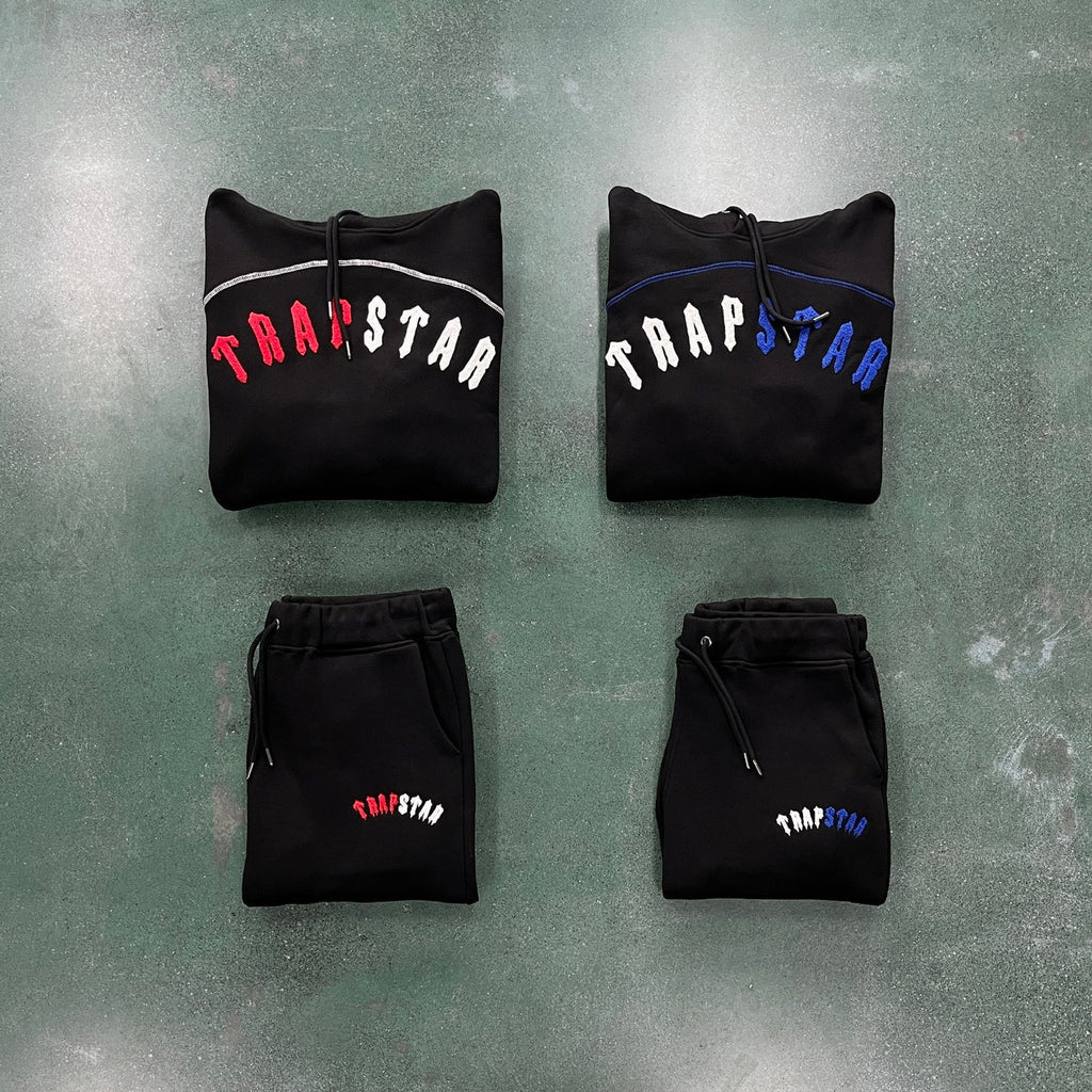Trapstar Irongate Arch Chenille Tracksuit - Red/Blue Ironleague