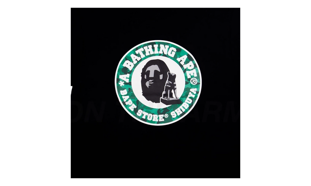 BAPE A Bathing Ape 'Shibuya' Tee Black RA 1094