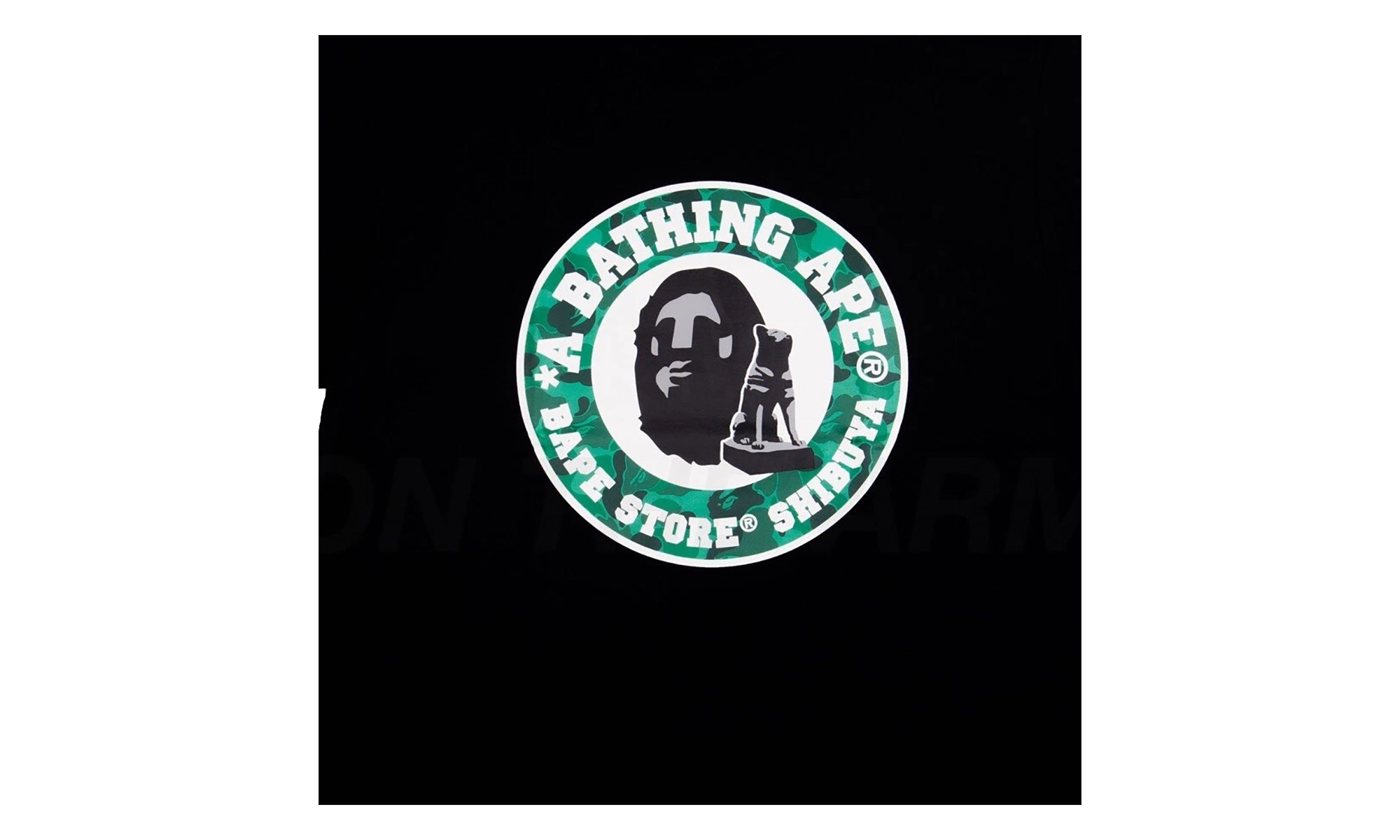 BAPE A Bathing Ape 'Shibuya' Tee Black RA 1094