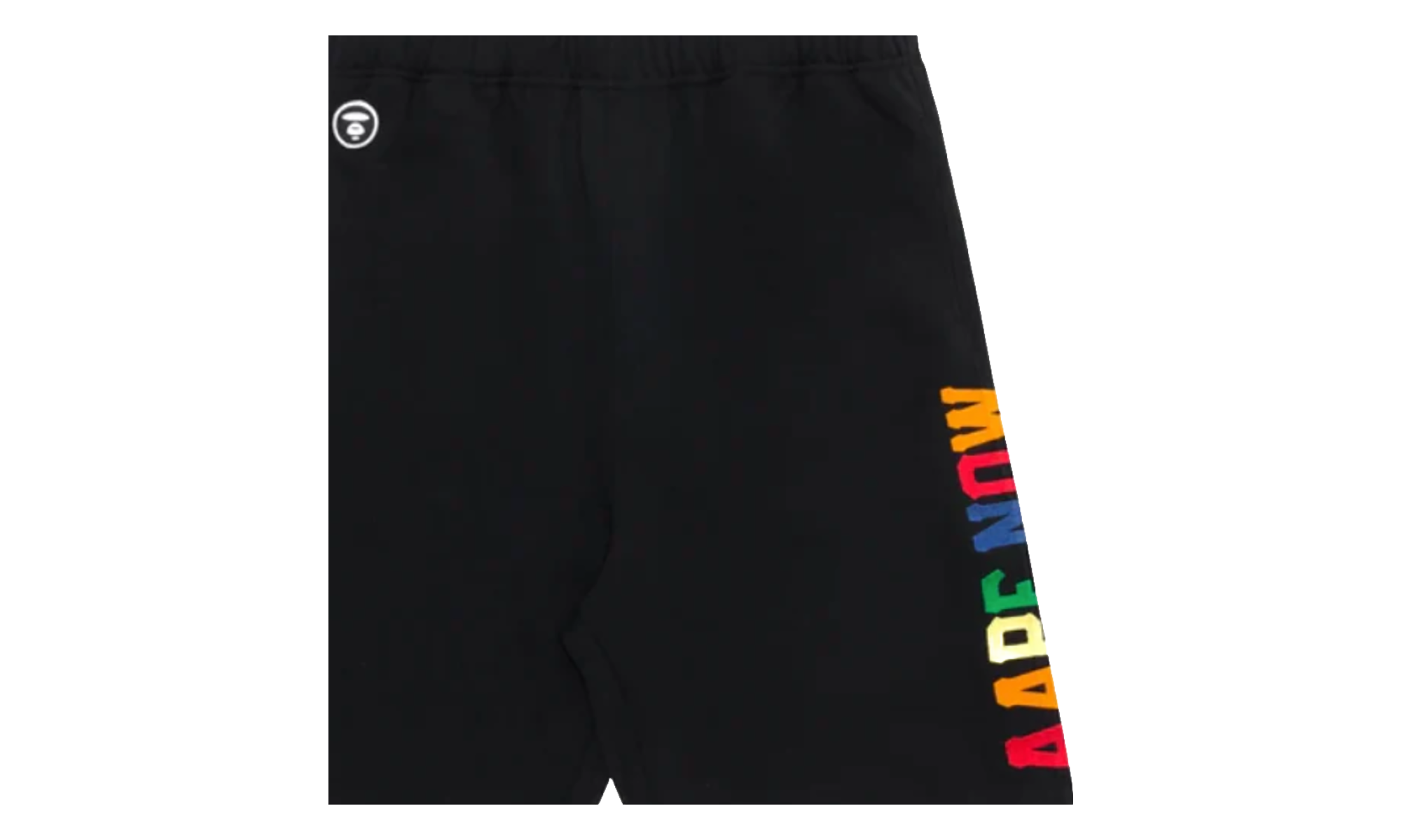 BAPE AAPE Multi Color Logo Shorts Black P9GYG5ZRC