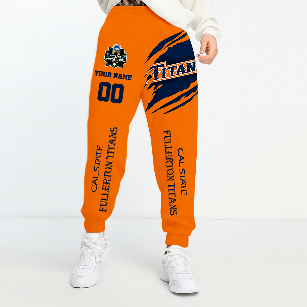 LIMITED DROP NCAA CWS16 CFT CS FULLERTON TITANS UNISEX LONG PANTS