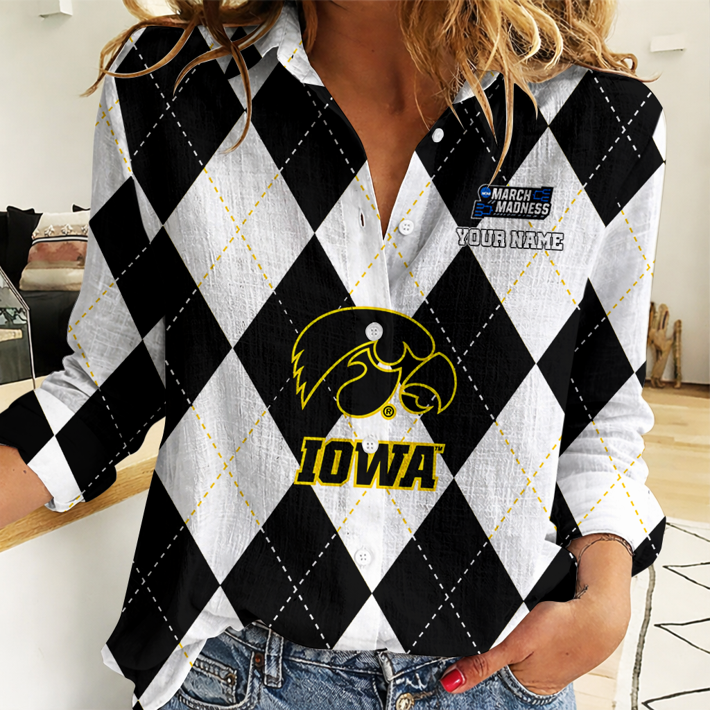 LIMITED DROP NCAA MAM16 IWH IW HAWKEYES WOMEN CASUAL SHIRT FOR FAN