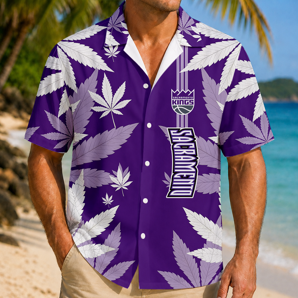 FINAL SALE - NEW CUSTOMIZED NBA16 SKI SACRAMENTO KINGS UNISEX HAWAIIAN SHIRT