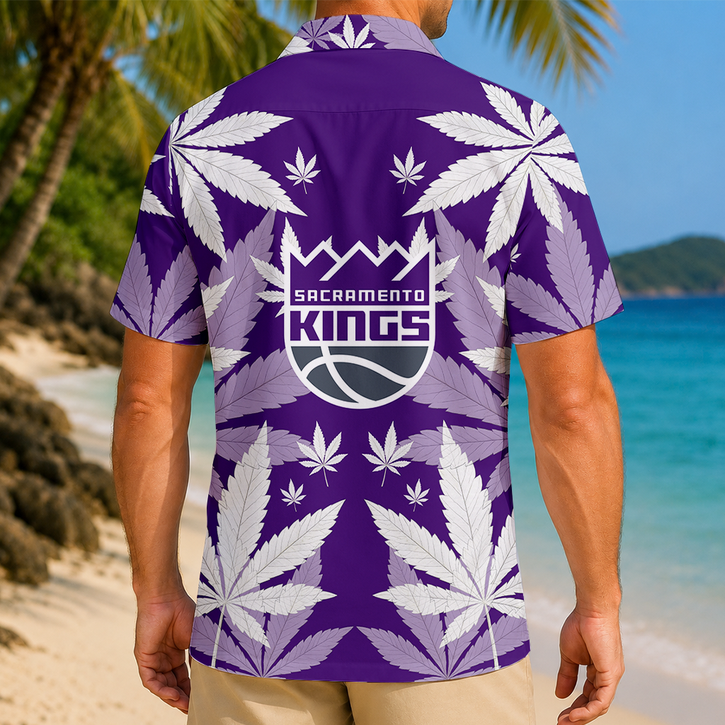 FINAL SALE - NEW CUSTOMIZED NBA16 SKI SACRAMENTO KINGS UNISEX HAWAIIAN SHIRT